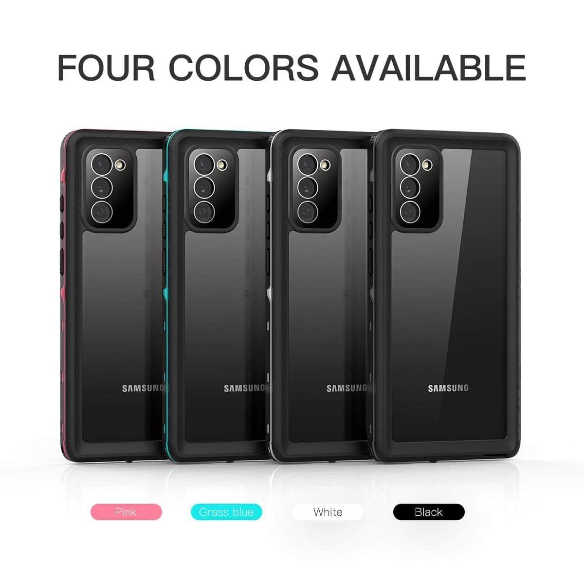 IP68 Waterproof Case Galaxy Note 360 Full-Body Rugged Clear Back - CaseBuddy
