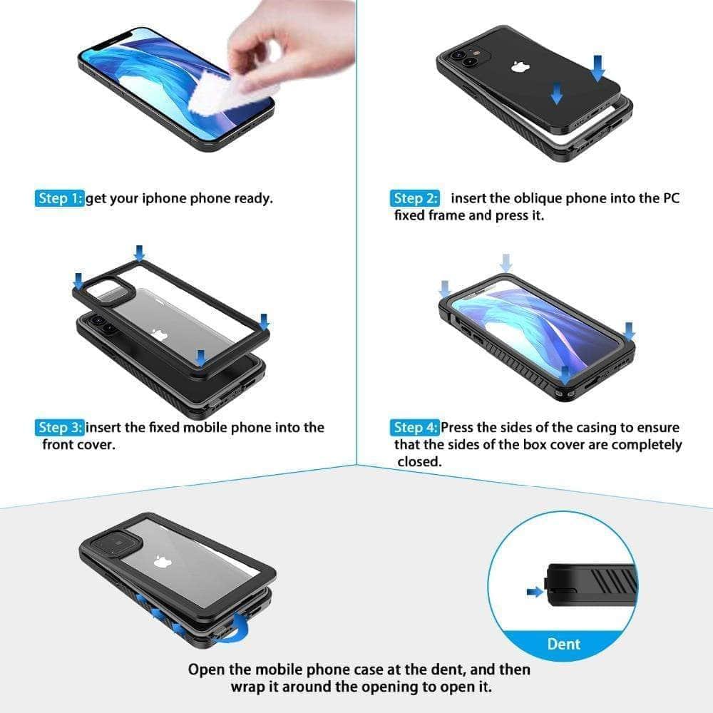 CaseBuddy Australia Casebuddy IP68 Waterproof Case iPhone 12 Dustproof Diving
