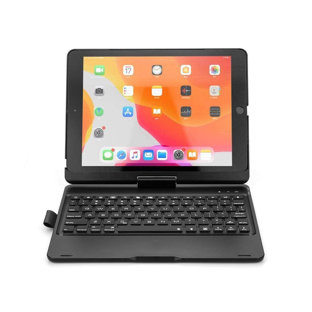 iPad 10.2 2019/2020 (iPad 7/8) Backlit 360 Degree Swivel Rotating Clamshell Keyboard Case - CaseBuddy