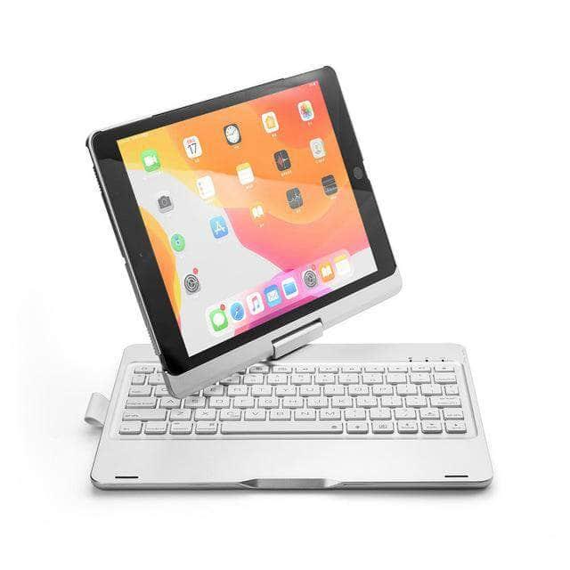 iPad 10.2 2019/2020 (iPad 7/8) Backlit 360 Degree Swivel Rotating Clamshell Keyboard Case - CaseBuddy