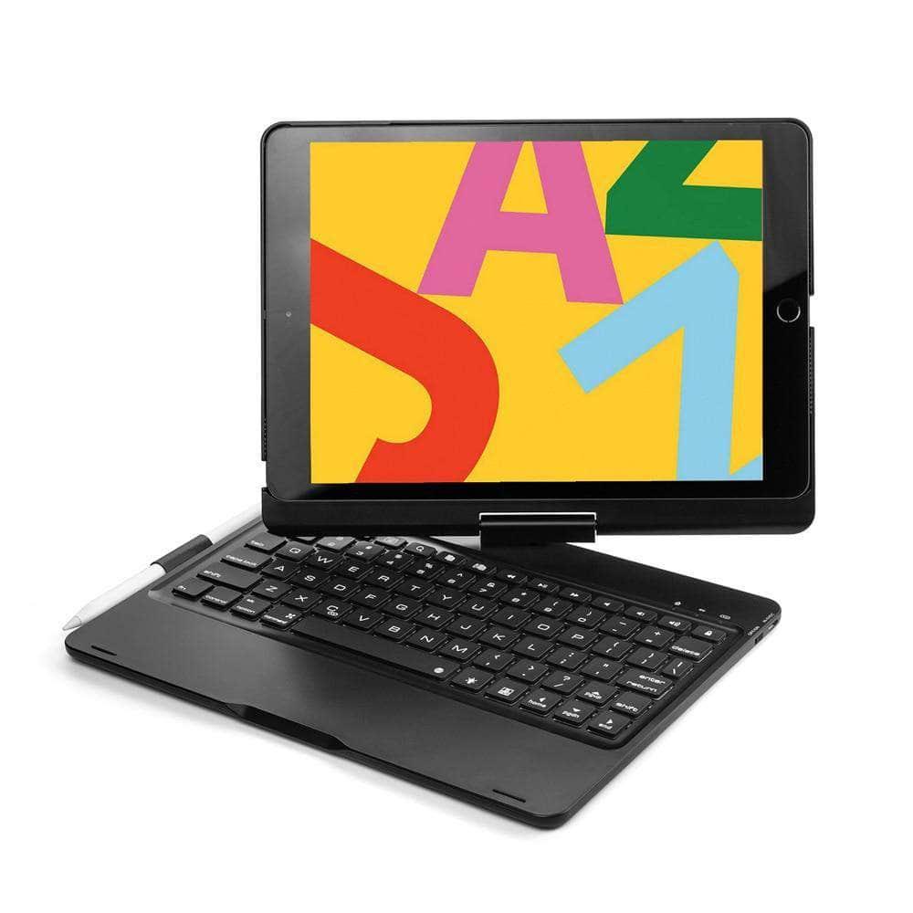 iPad 10.2 2019/2020 (iPad 7/8) Backlit 360 Degree Swivel Rotating Clamshell Keyboard Case - CaseBuddy