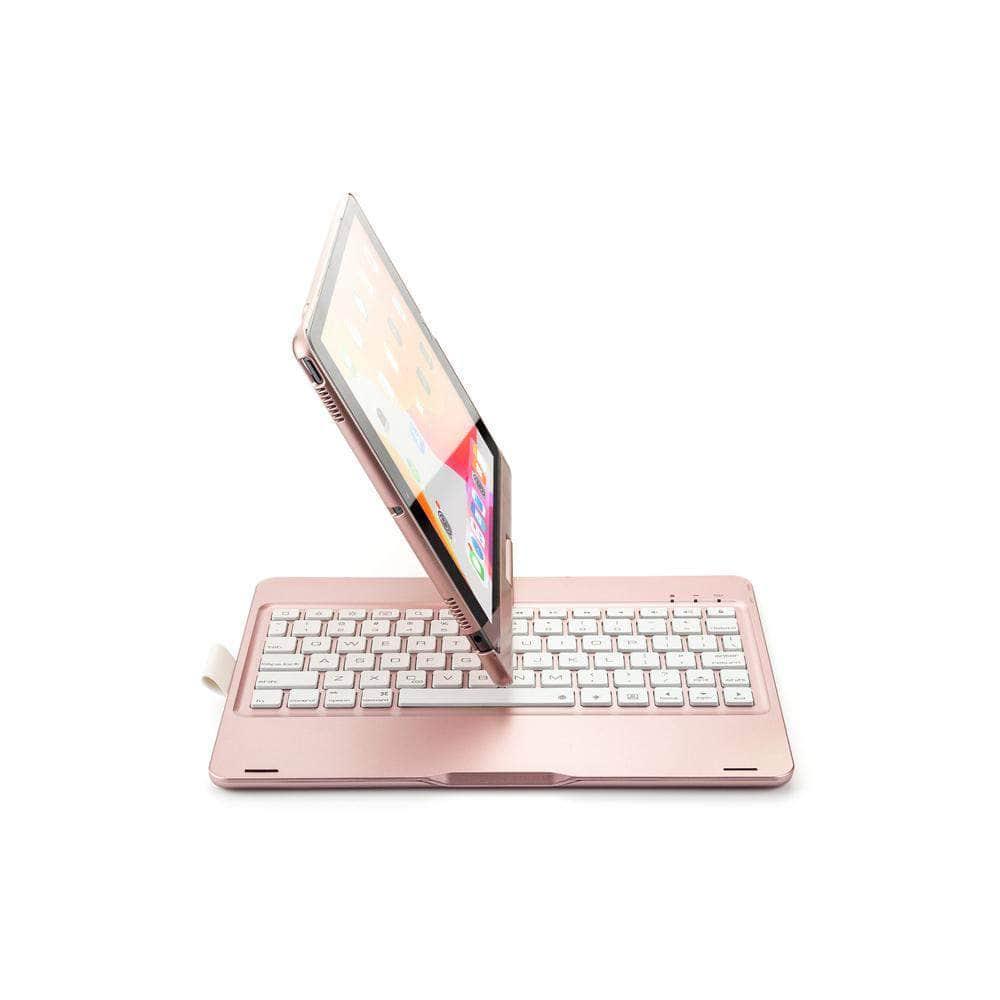 iPad 10.2 2019/2020 (iPad 7/8) Backlit 360 Degree Swivel Rotating Clamshell Keyboard Case - CaseBuddy