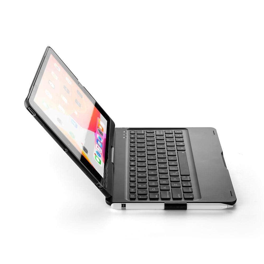 iPad 10.2 2019/2020 (iPad 7/8) Backlit 360 Degree Swivel Rotating Clamshell Keyboard Case - CaseBuddy