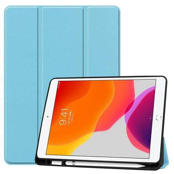 iPad 10.2 2019/2020 (iPad 7/8) Folio Cover A2200 A2198 A2232 Pen Holder - CaseBuddy