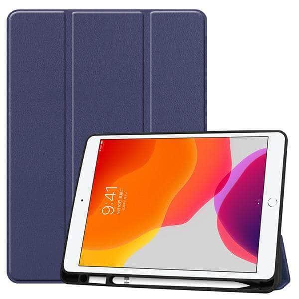 iPad 10.2 2019/2020 (iPad 7/8) Folio Cover A2200 A2198 A2232 Pen Holder - CaseBuddy