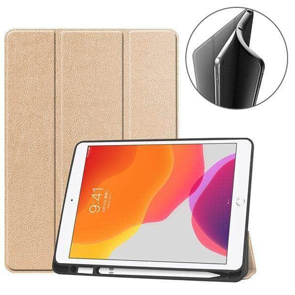 iPad 10.2 2019/2020 (iPad 7/8) Folio Cover A2200 A2198 A2232 Pen Holder - CaseBuddy