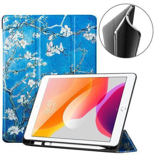 iPad 10.2 2019/2020 (iPad 7/8) Folio Cover A2200 A2198 A2232 Pen Holder - CaseBuddy