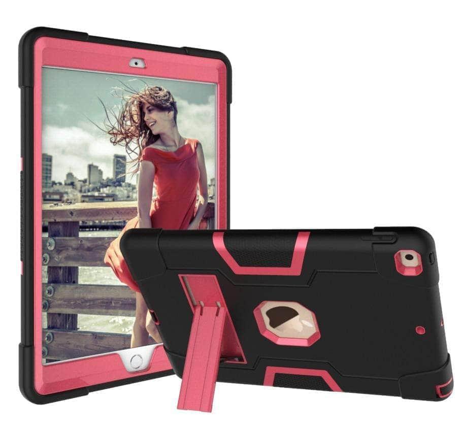CaseBuddy Casebuddy iPad 10.2 2019/2020 (iPad 7/8) Hybrid Three Layer Armor Shockproof Rugged Drop Protection Cover