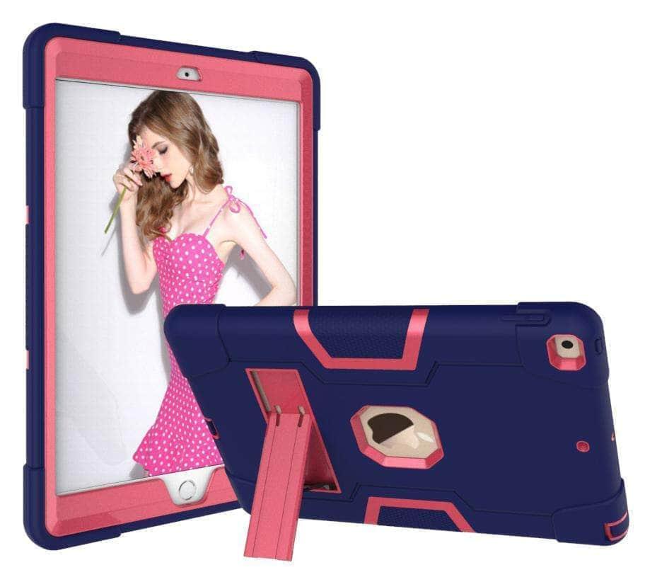 CaseBuddy Casebuddy iPad 10.2 2019/2020 (iPad 7/8) Hybrid Three Layer Armor Shockproof Rugged Drop Protection Cover