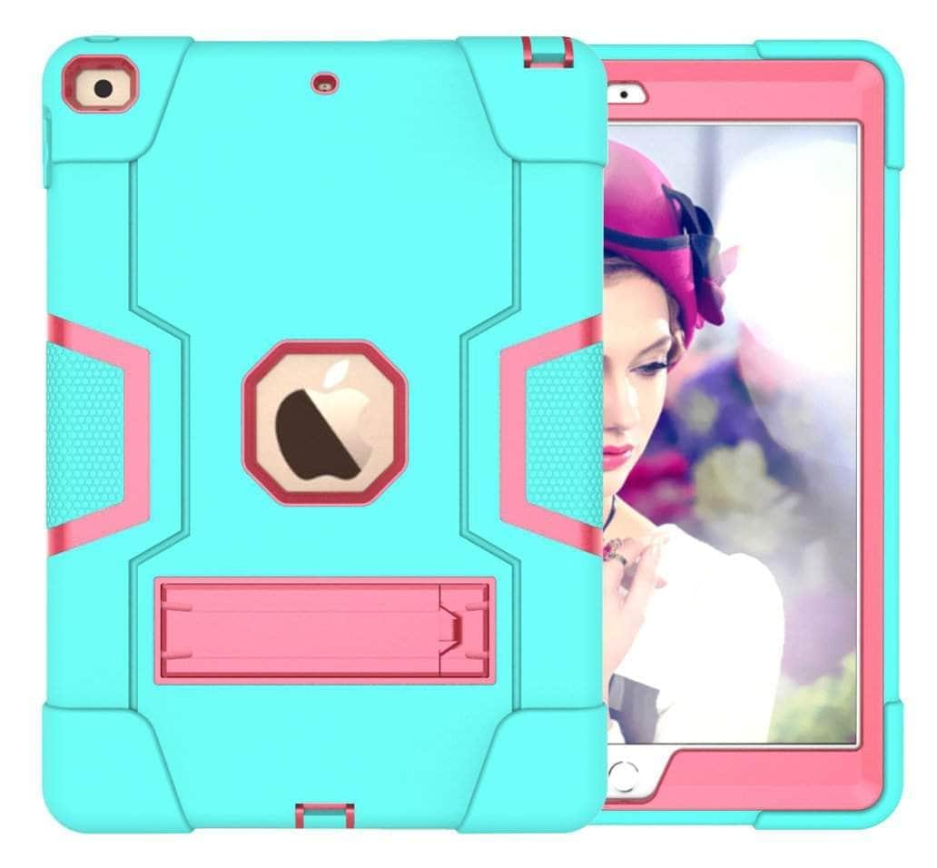 CaseBuddy Casebuddy iPad 10.2 2019/2020 (iPad 7/8) Hybrid Three Layer Armor Shockproof Rugged Drop Protection Cover
