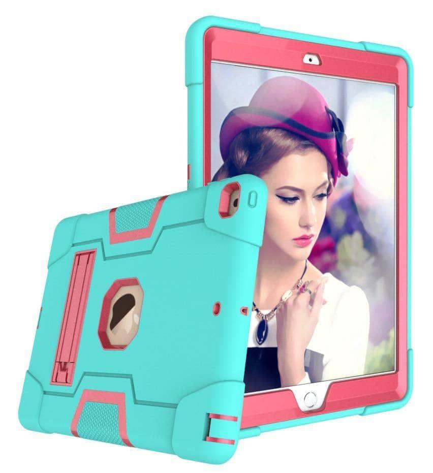 CaseBuddy Casebuddy iPad 10.2 2019/2020 (iPad 7/8) Hybrid Three Layer Armor Shockproof Rugged Drop Protection Cover