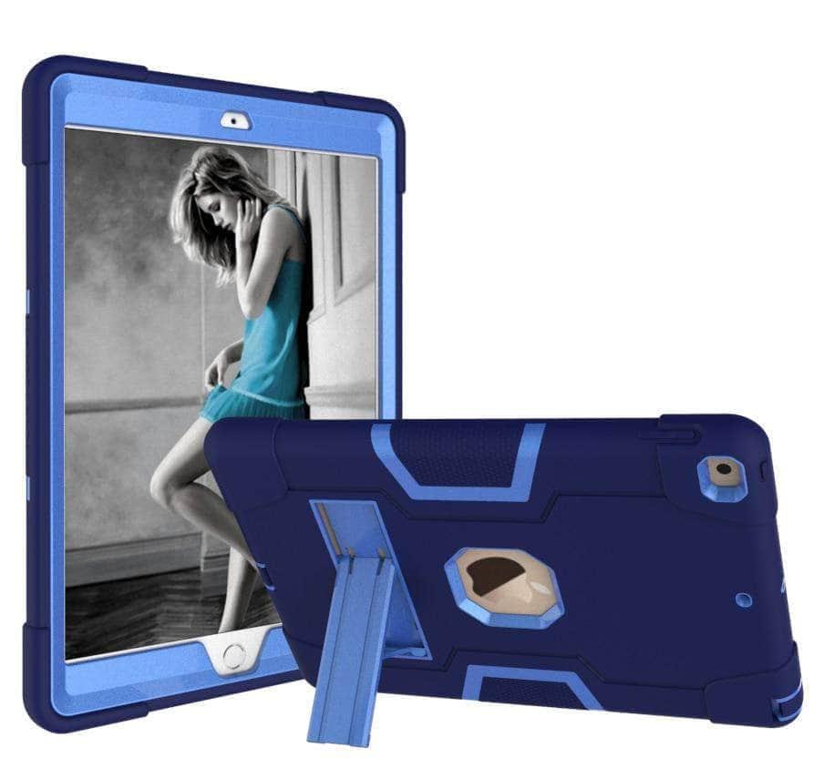 CaseBuddy Casebuddy iPad 10.2 2019/2020 (iPad 7/8) Hybrid Three Layer Armor Shockproof Rugged Drop Protection Cover