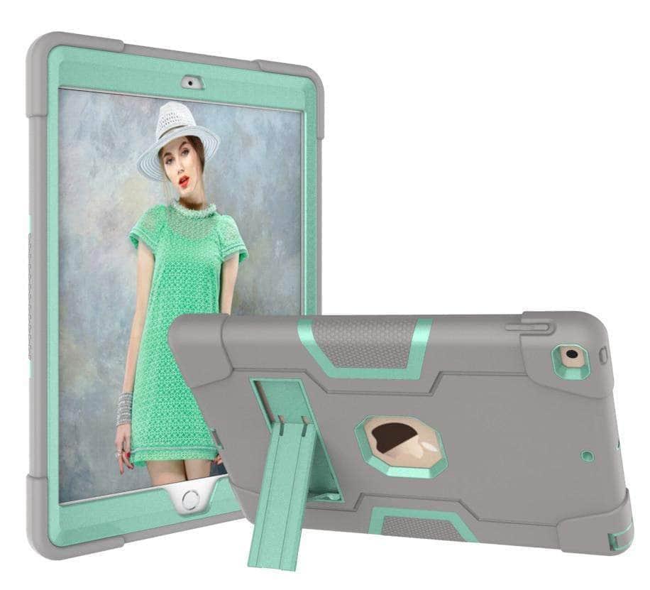 CaseBuddy Casebuddy iPad 10.2 2019/2020 (iPad 7/8) Hybrid Three Layer Armor Shockproof Rugged Drop Protection Cover