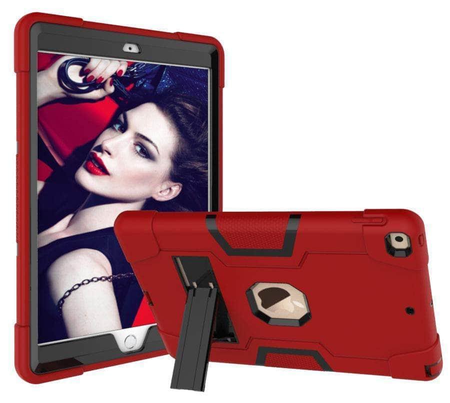CaseBuddy Casebuddy iPad 10.2 2019/2020 (iPad 7/8) Hybrid Three Layer Armor Shockproof Rugged Drop Protection Cover