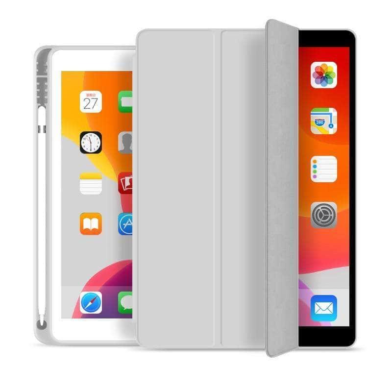 CaseBuddy Casebuddy iPad 10.2 2019/2020 (iPad 7/8) Pencil Holder Slim Tri-fold PU Leather Smart Cover