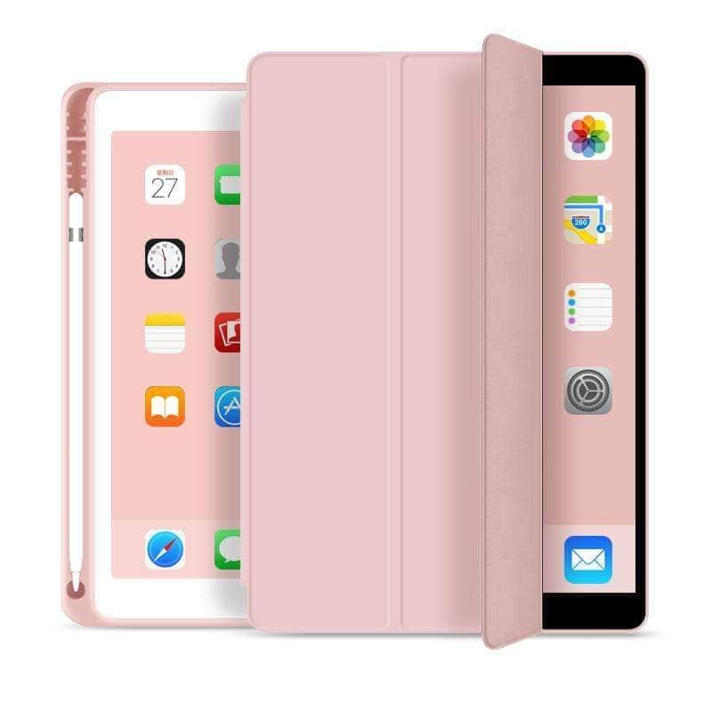 CaseBuddy Casebuddy iPad 10.2 2019/2020 (iPad 7/8) Pencil Holder Slim Tri-fold PU Leather Smart Cover