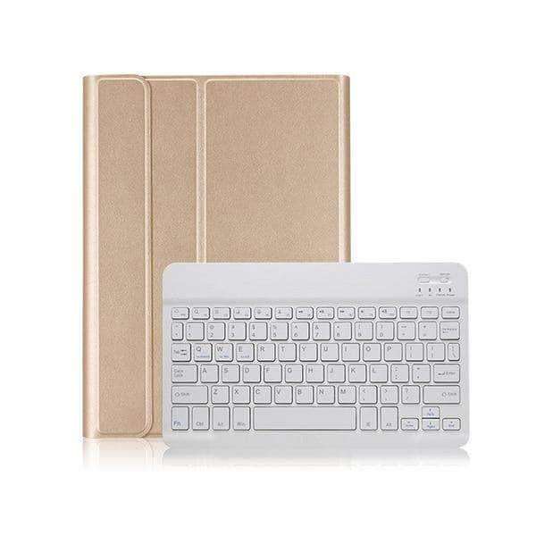 iPad 10.2 2019/2020 (iPad 7/8) PU Leather Keyboard Case Wireless Bluetooth Pencil Holder - CaseBuddy