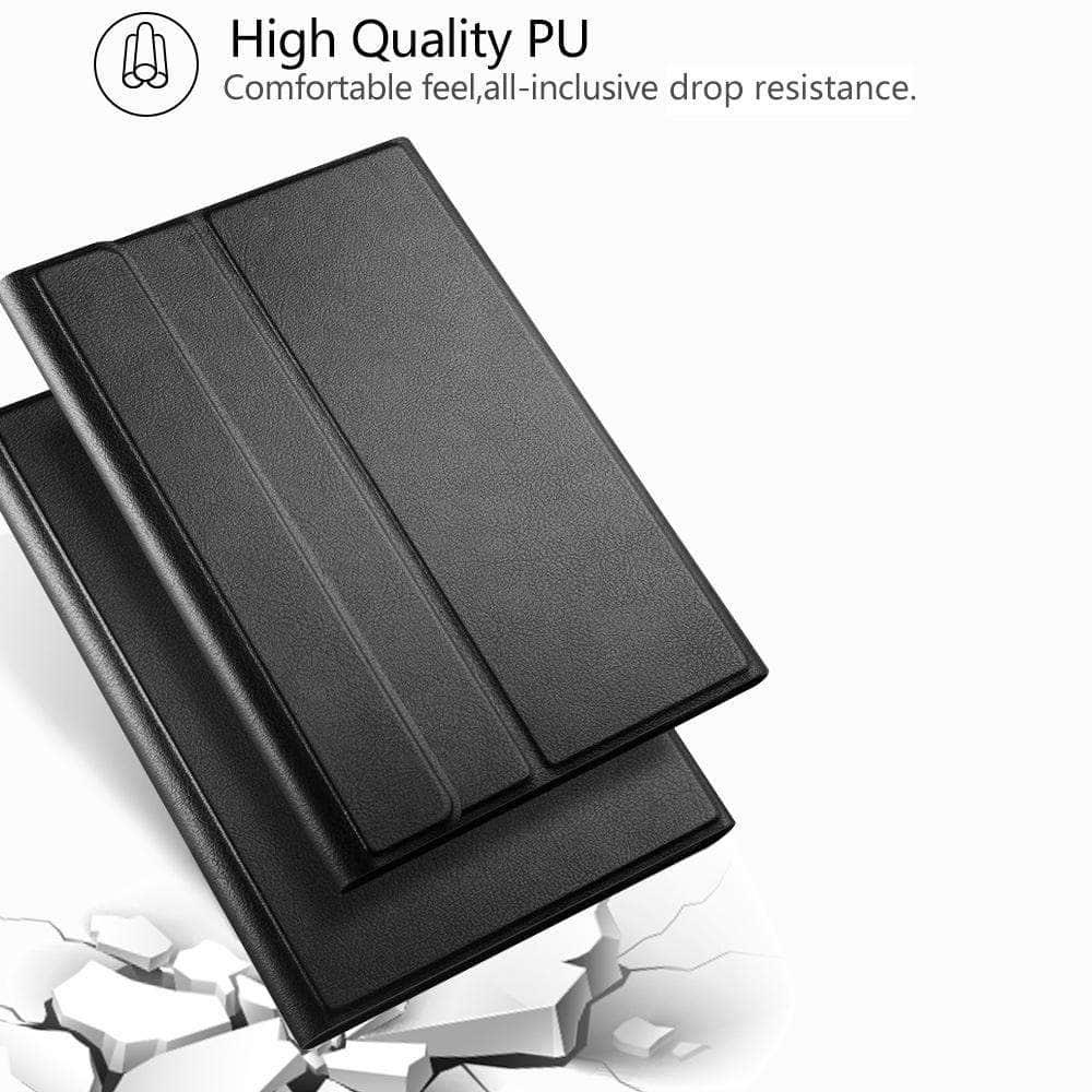 iPad 10.2 2019/2020 (iPad 7/8) PU Leather Keyboard Case Wireless Bluetooth Pencil Holder - CaseBuddy