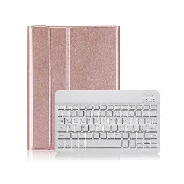 iPad 10.2 2019/2020 (iPad 7/8) PU Leather Keyboard Case Wireless Bluetooth Pencil Holder - CaseBuddy