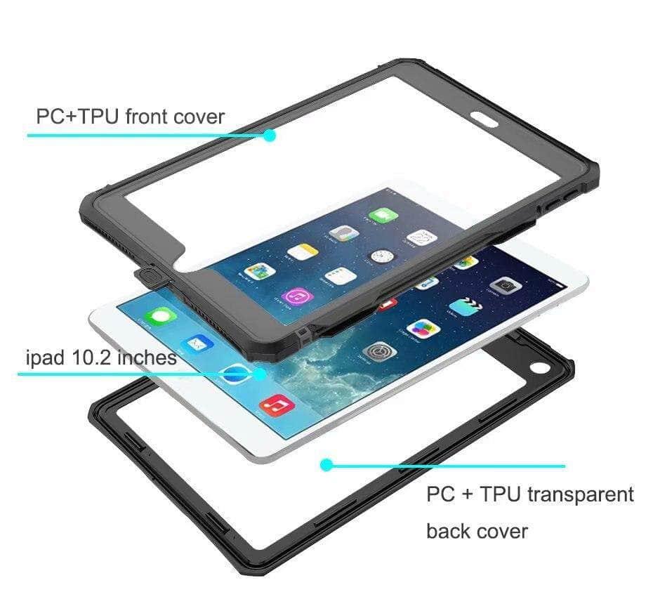 iPad 10.2 2019/2020 (iPad 7/8) Waterproof Case IP68 Protection Dustproof Shockproof Full Sealed - CaseBuddy