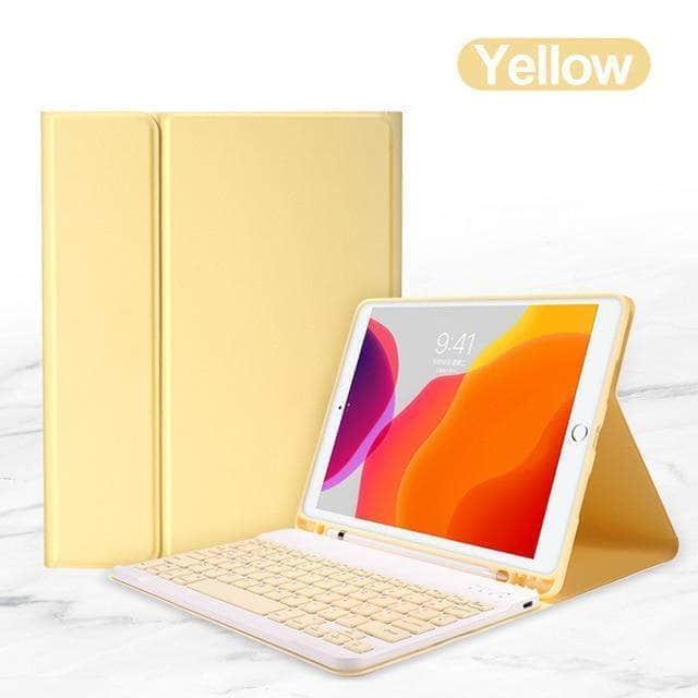CaseBuddy Australia Casebuddy YELLOW / iPad 8th 7th 10.2 iPad 10.2 (7/8) Bluetooth Keyboard Case