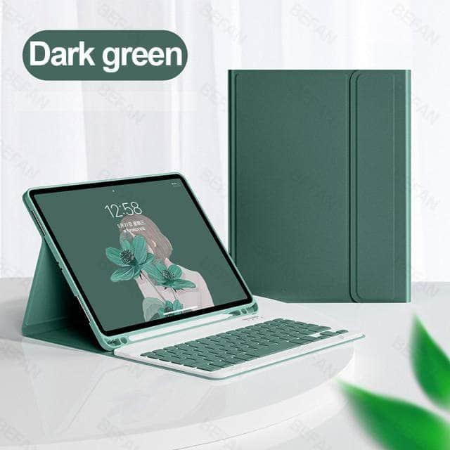 CaseBuddy Australia Casebuddy Dark green / iPad 8th 7th 10.2 iPad 10.2 (7/8) Bluetooth Keyboard Case