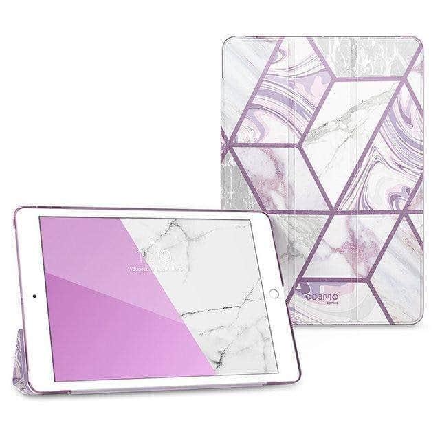 CaseBuddy Australia Casebuddy Purple iPad 10.2 Case (iPad 9) I-BLASON Cosmo Lite Slim Trifold Stand