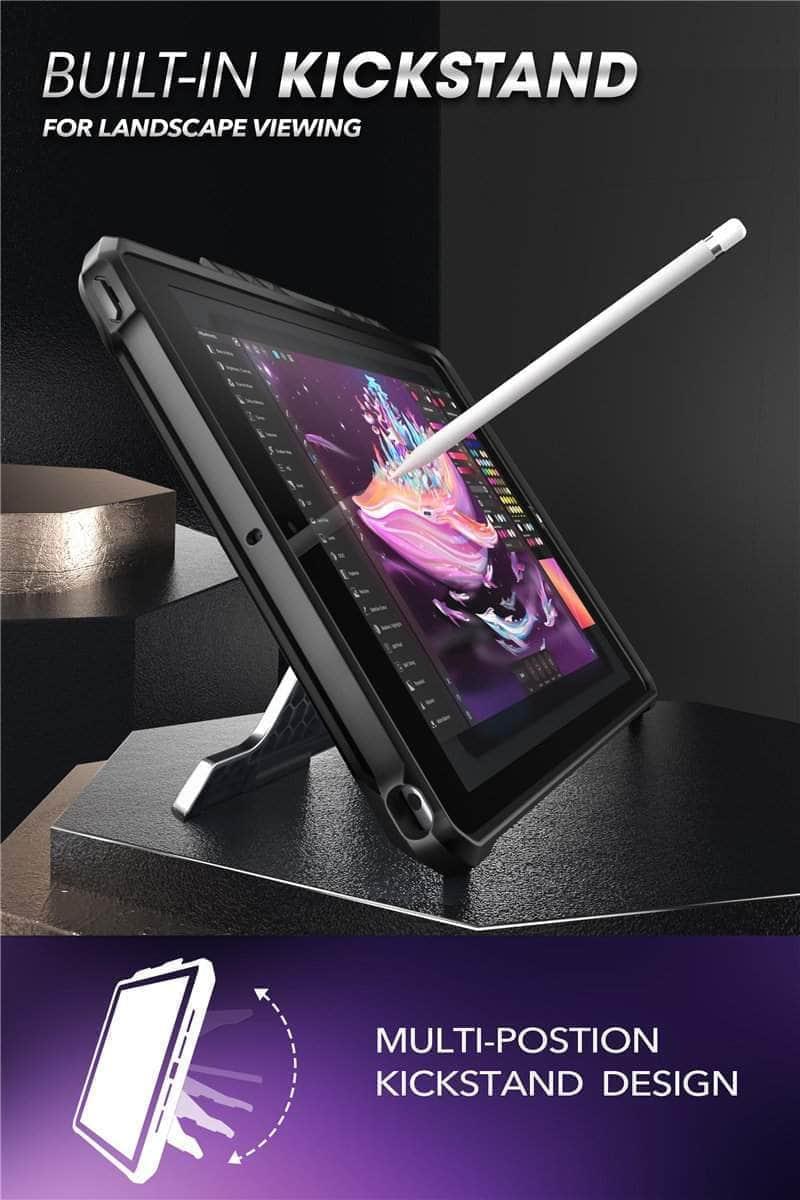 CaseBuddy Australia Casebuddy iPad 10.2 SUPCASE UB Slim Rubber Cover Built-in Apple Pencil Holder