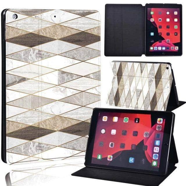 CaseBuddy Australia Casebuddy 5.diamond geometric / iPad 2021 9th 10.2 iPad (2021) 9th Generation 10.2 Geometric Pattern Case