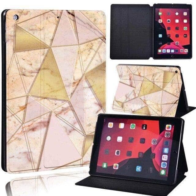 CaseBuddy Australia Casebuddy 8.gold Geometric / iPad 2021 9th 10.2 iPad (2021) 9th Generation 10.2 Geometric Pattern Case
