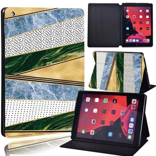 CaseBuddy Australia Casebuddy 13.multi color strip / iPad 2021 9th 10.2 iPad (2021) 9th Generation 10.2 Geometric Pattern Case