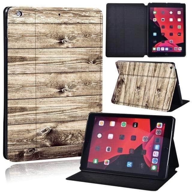 CaseBuddy Australia Casebuddy 19.wooden floor / iPad 2021 9th 10.2 iPad (2021) 9th Generation 10.2 Wood Grain Pattern Case