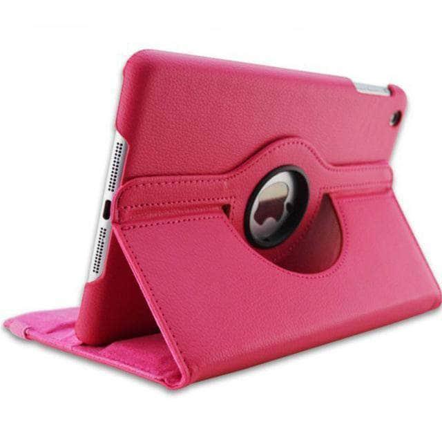 CaseBuddy Australia Casebuddy Rose Red / For 9th 10.2 2021 iPad 9 360 Degree Rotating Leather Smart Case