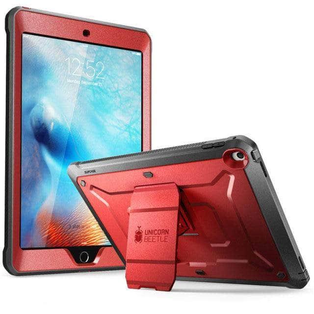 CaseBuddy Australia Casebuddy MetallicRed iPad 9.7 Case SUPCASE Heavy Duty UB Pro Full-Body Rugged Protective Case