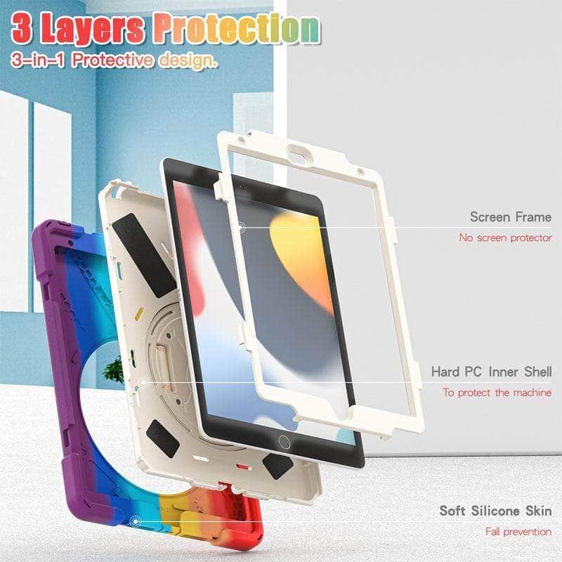 CaseBuddy Australia Casebuddy iPad 9 A2603 A2604 Heavy Duty Rugged Neck Trap Cover