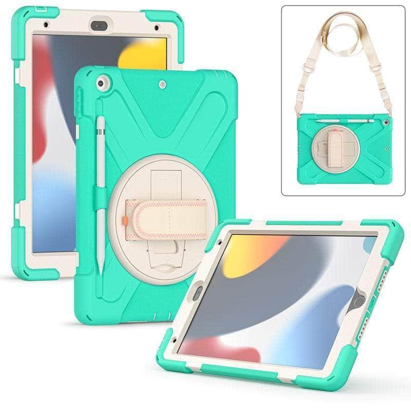 CaseBuddy Australia Casebuddy iPad 9 A2603 A2604 Heavy Duty Rugged Neck Trap Cover