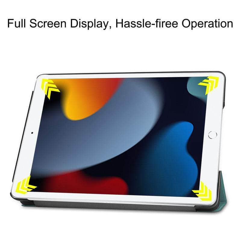 CaseBuddy Australia Casebuddy iPad 9 Leather Tri-fold Smart Cover