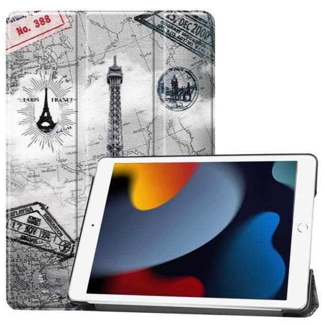 CaseBuddy Australia Casebuddy TT / For 10.2 9th 2021 iPad 9 Leather Tri-fold Smart Cover