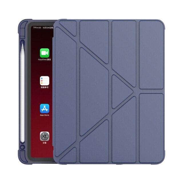 CaseBuddy Australia Casebuddy Dark Blue / 10.2 9th iPad 9 Smart Cover With Pencil Holder