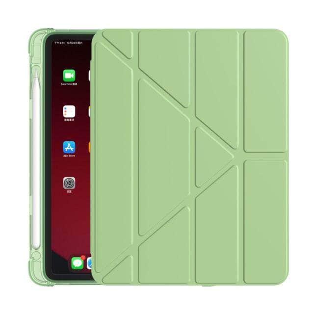 CaseBuddy Australia Casebuddy Light Green / 10.2 9th iPad 9 Smart Cover With Pencil Holder