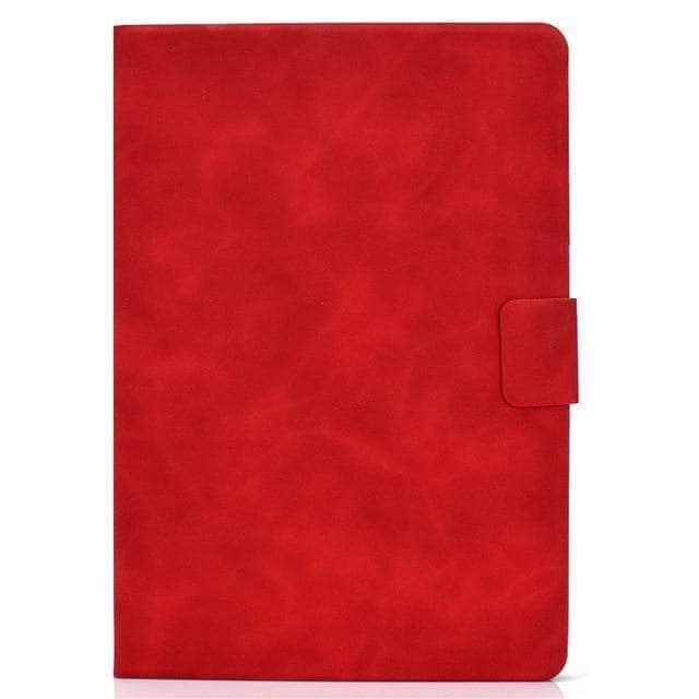 CaseBuddy Australia Casebuddy Red / IPad Air 4 10.9 2020 iPad Air 4 10.9 2020 Business Ultra Thin Leather Stand Case