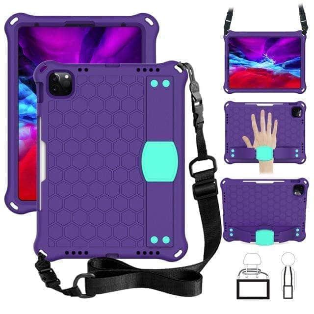 CaseBuddy Australia Casebuddy Purple Mint / Ipad Air 4 10.9 2020 iPad Air 4 10.9 2020 EVA Shockproof Kids Stand Cover For Ipad Air 4 Air4 2020 10.9" Tablet Cover Cases