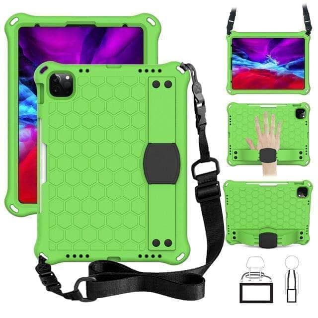 CaseBuddy Australia Casebuddy Green Black / Ipad Air 4 10.9 2020 iPad Air 4 10.9 2020 EVA Shockproof Kids Stand Cover For Ipad Air 4 Air4 2020 10.9" Tablet Cover Cases
