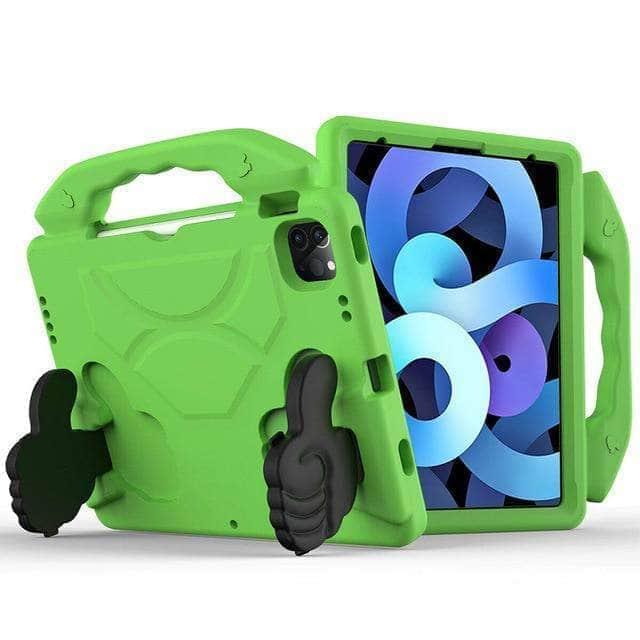 CaseBuddy Australia Casebuddy Green iPad Air 4 10.9 2020 Protective Handle Kids Case Safe EVA