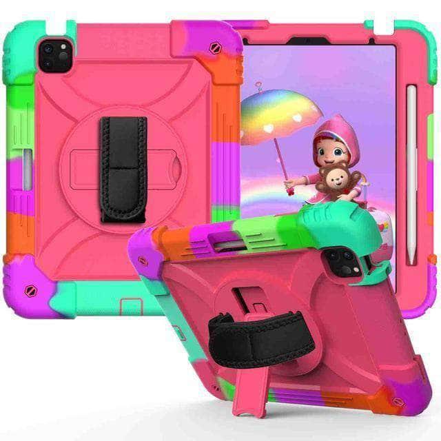 CaseBuddy Australia Casebuddy 3 / iPad Air 4 10.9 iPad Air 4  High Impact Heavy Duty Hybrid Shoulder Hand Strap Cover