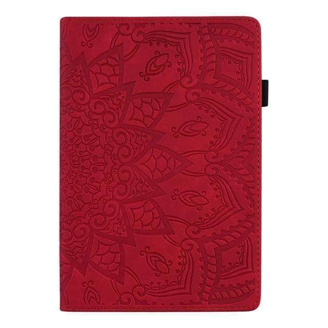 CaseBuddy Australia Casebuddy Red / iPad Air 5 iPad Air 5 2022 Classic Flower Leather Cover