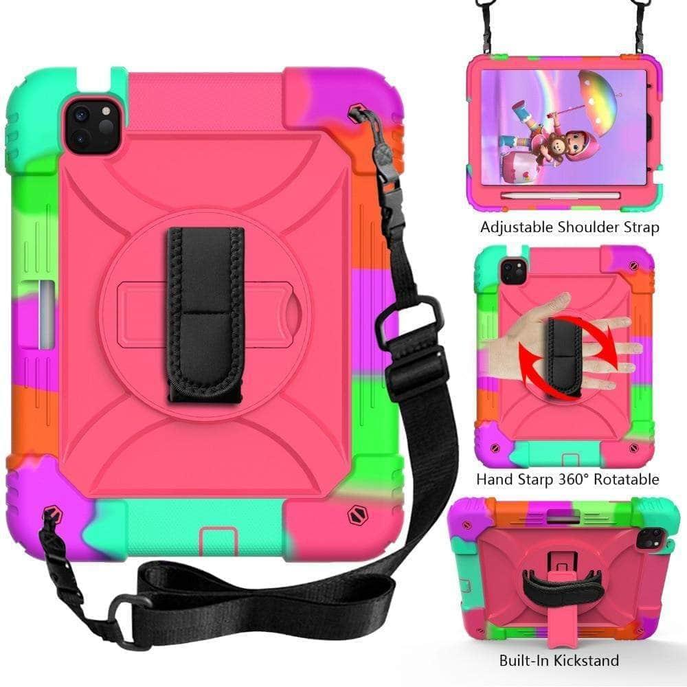 CaseBuddy Australia Casebuddy iPad Air 5 2022 Hybrid 3 Layers Armor Kids Shockproof Case