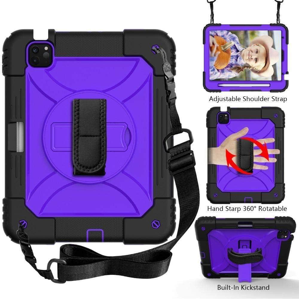 CaseBuddy Australia Casebuddy iPad Air 5 2022 Hybrid 3 Layers Armor Kids Shockproof Case