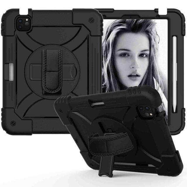 iPad Air 5 High Impact Heavy Duty Hybrid Shoulder Hand Strap Cover
