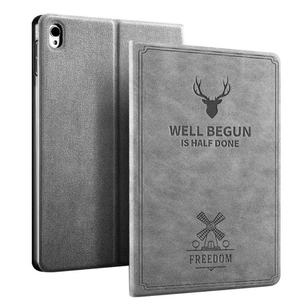 iPad Mini 5 2019 Leather Look Flip Stand Cover with Auto Wake and Sleep Function